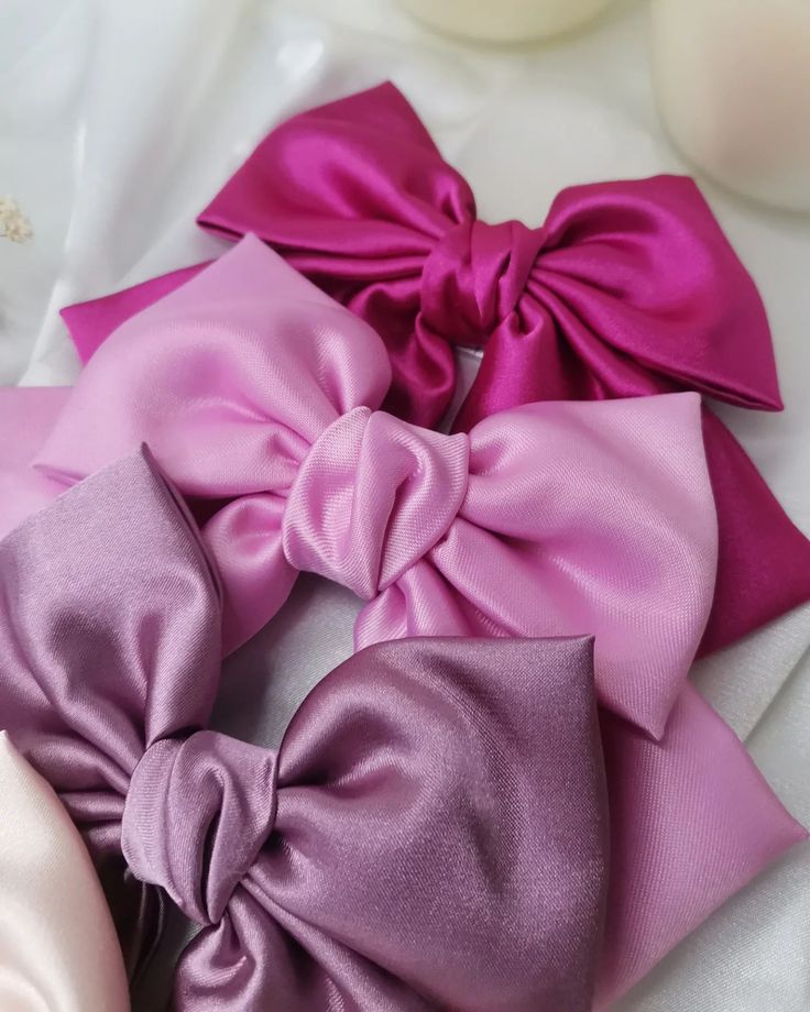 Hair Bows soft Silk fabric ( one Piece ) - MehDer