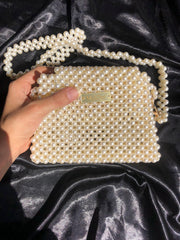 Pearl Beaded Handbag – Elegant Evening Purse - MehDer
