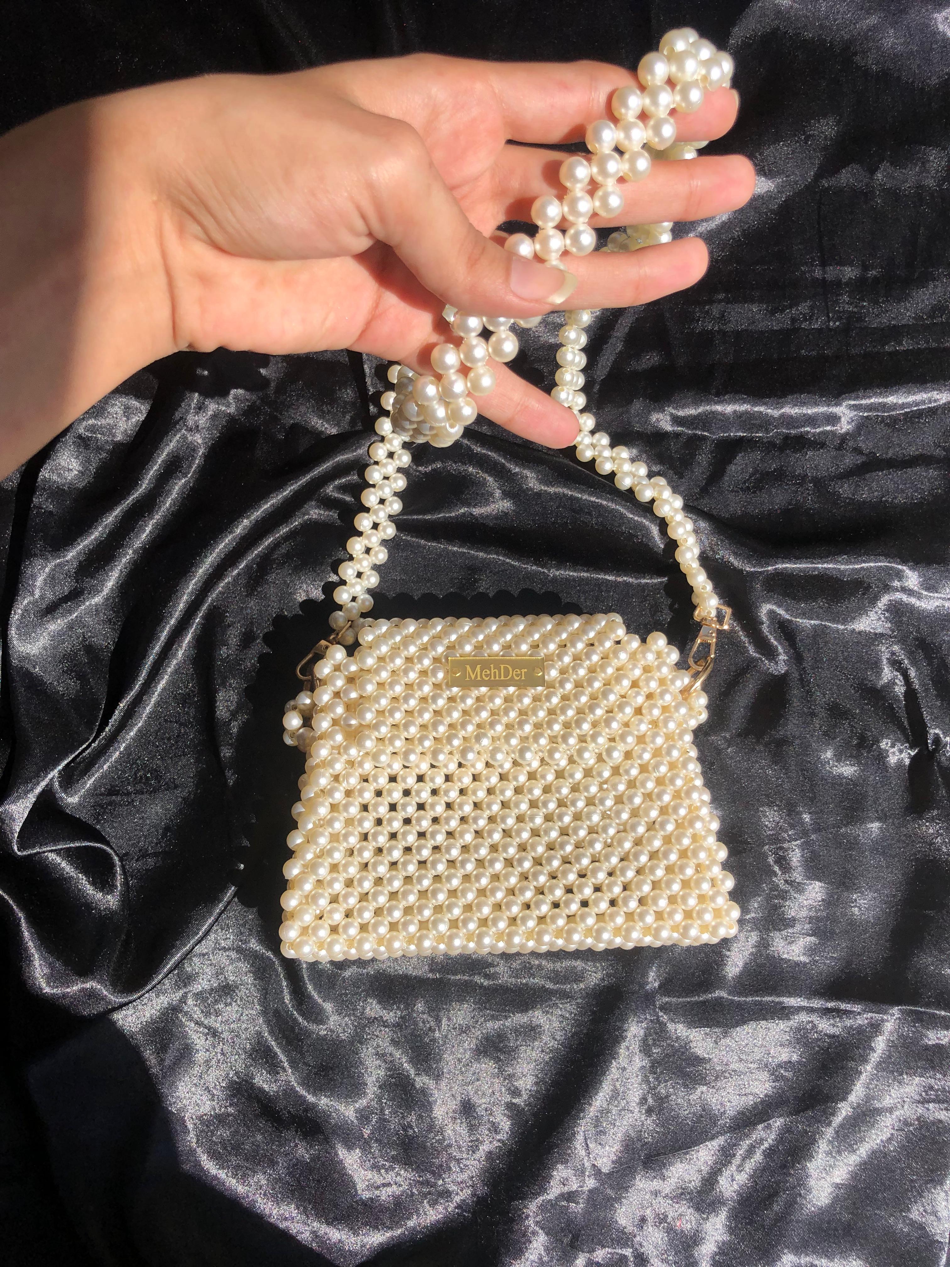 Pearl Beaded Handbag – Elegant Evening Purse - MehDer