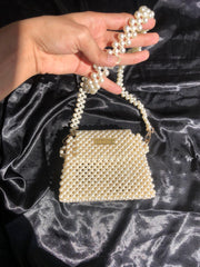 Pearl Beaded Handbag – Elegant Evening Purse - MehDer